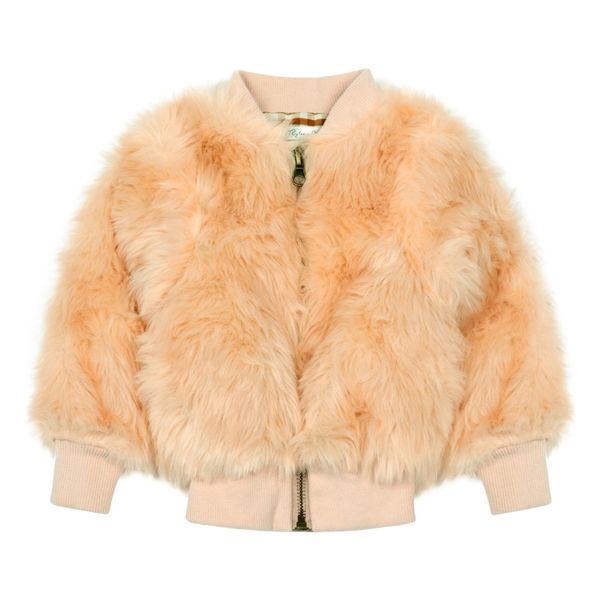 Faux Fur Jacket Pink | Smallable UK