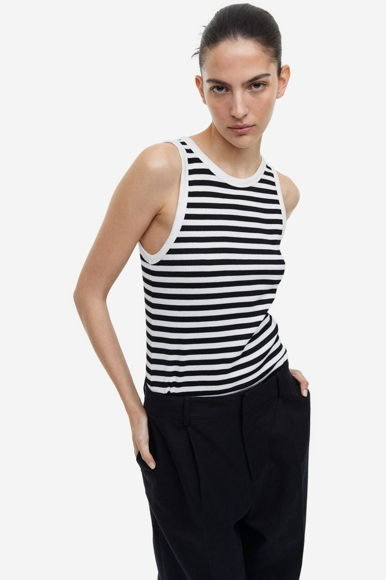 Ribbed vest top | H&M (UK, MY, IN, SG, PH, TW, HK)