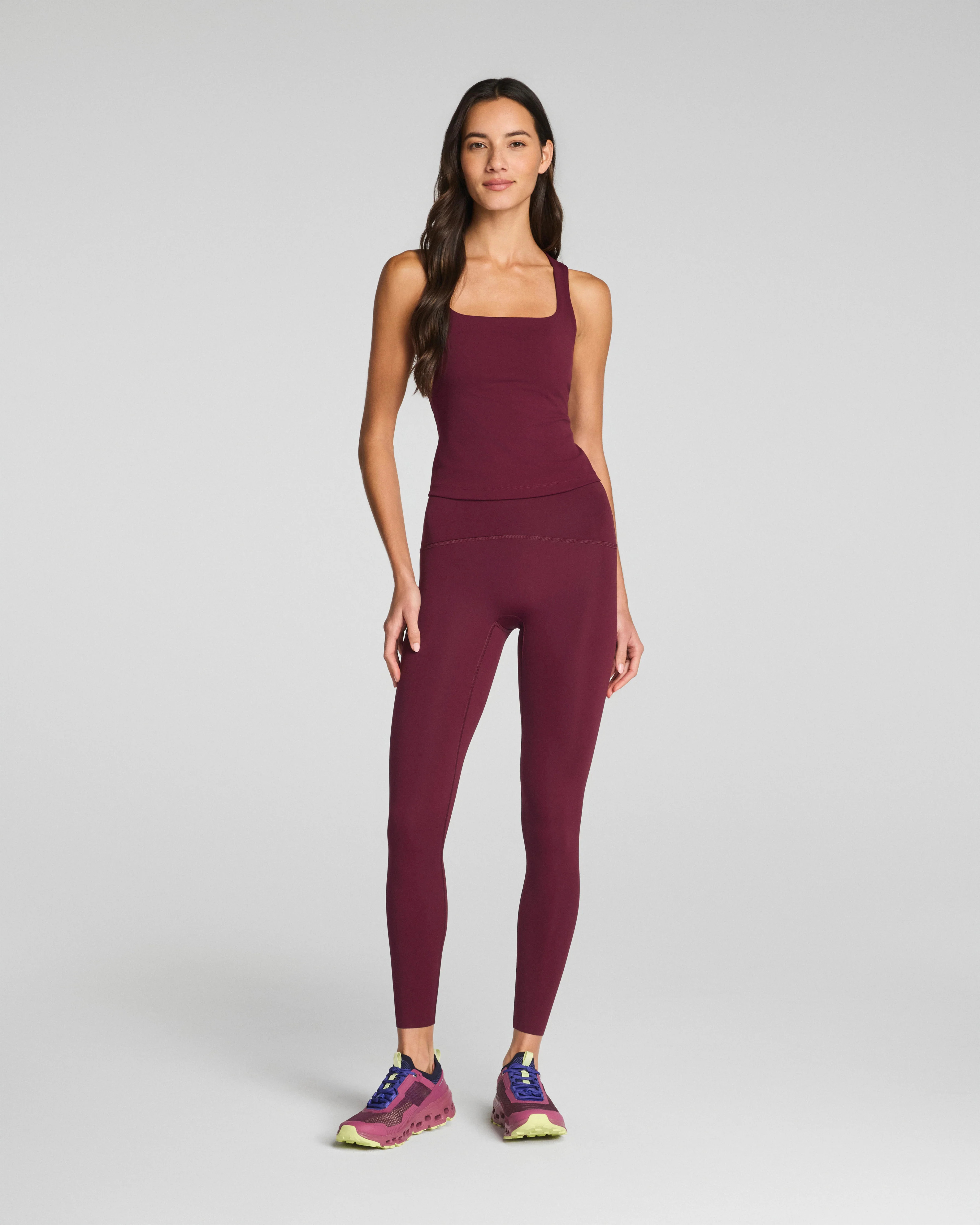 Spanx Women's SPANXshape Booty Boost Full-Length Leggings in Cassis | Spanx