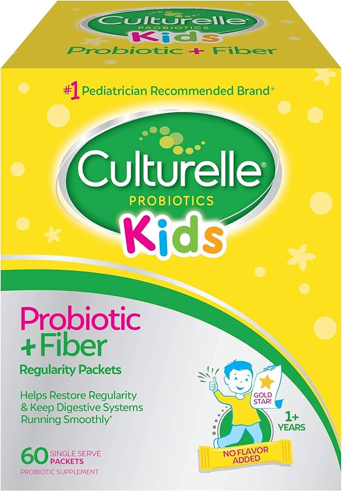 Culturelle Kids Probiotic + Fiber Packets (Ages 3+) - 60 Count - Digestive Health & Immune Suppor... | Amazon (US)
