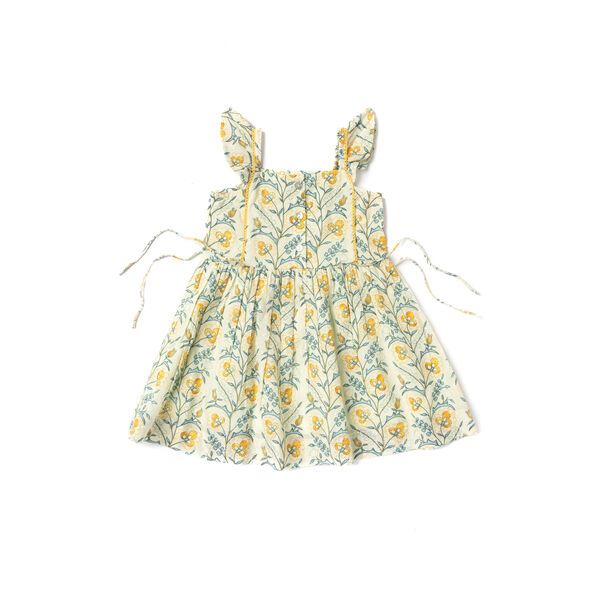 Pinafore Dress, Mustard Wallpaper | Maisonette