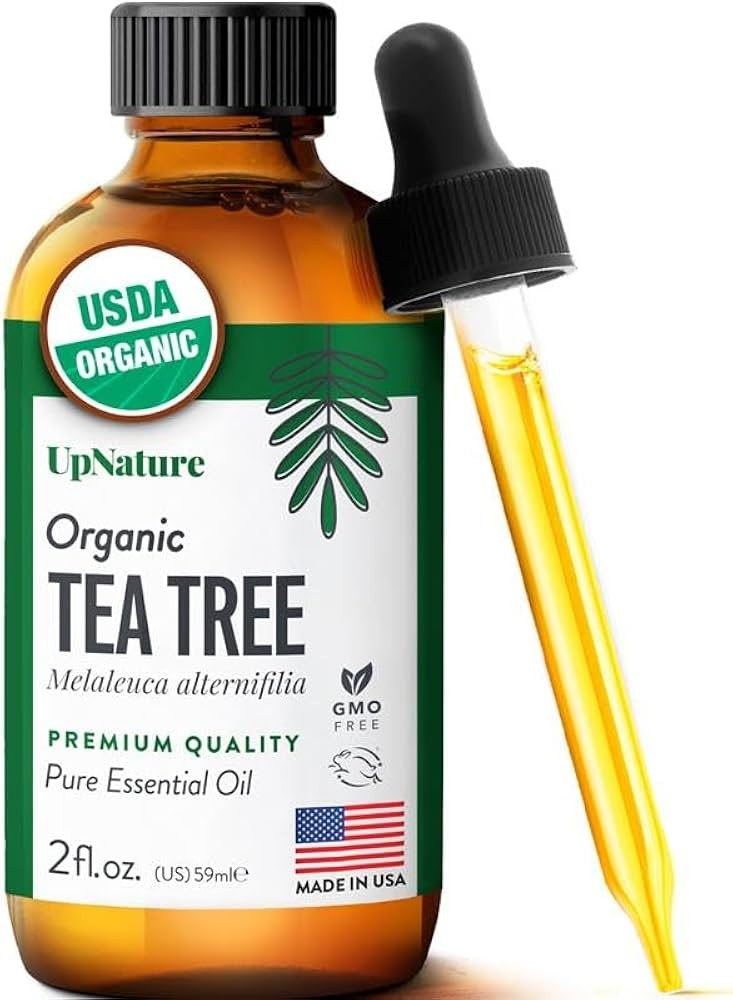UpNature Tea Tree Oil - 100% Pure USDA Certified Organic Tea Tree Essential Oils for Skin, Hair, ... | Amazon (US)