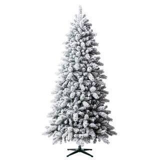 7.5ft. Pre-Lit Vermont Pine Flocked Artificial Christmas Tree, Clear Lights by Ashland® | Michaels Stores