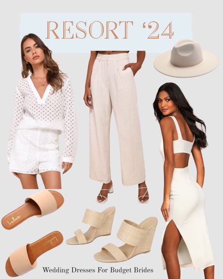 Honeymoon newlywed clothing finds at Lulus. 

Resort 2024. White vacation outfits. Honeymoon packing. 

#LTKtravel #LTKwedding #LTKSeasonal