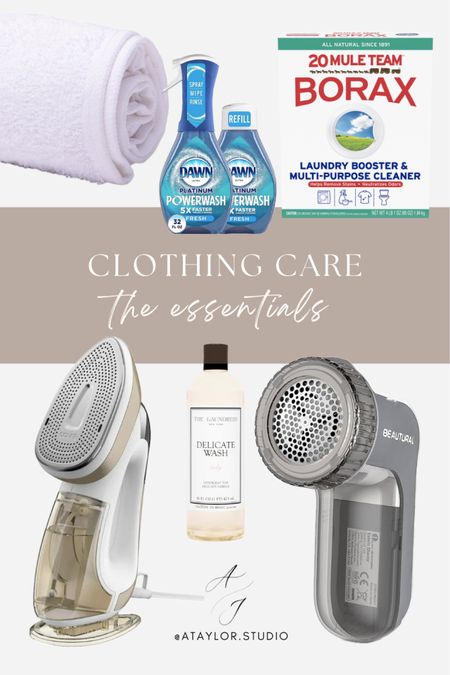 In case of laundry emergencies I have learned to keep all of this stuff stocked and ready! These are my clothing maintenance essentials, which is important for sustainability in a capsule wardrobe!

#LTKfindsunder50 #LTKSpringSale #LTKhome