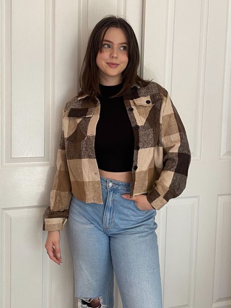 Fall outfit inspo! Love this whole outfit!

- Shacket is true to size but go up if you like an oversized fit
- Jeans are true to size
- Layering tee is true to size but I went down for a more skin tight fit

Fall outfits / fall fashion 2023 / fall outfits 2023 / fall outfits women / fall outfit inspo / fall outfit ideas / womens fall outfits / Shein outfits / Shein haul / Shein finds / Shein basics / Shein back to school / Shein clothes / Shein fashion / Shein teen / Shein fall outfits / Shein fall / Shein fall / Shein tops / Shein western / fall outfit inspirations / cute fall outfits / casual fall outfits / fall fashion 2023 / fall fashion trends / womens fall fashion / edgy fall fashion / early fall outfits / fall transition outfits / college fashion / college outfits / college class outfits / college fits / college girl / college style / college essentials / amazon college outfits / back to college outfits / back to school college outfits / college tops / Neutral fashion / neutral outfit / Clean girl aesthetic / clean girl outfit / Pinterest aesthetic / Pinterest outfit / that girl outfit / that girl aesthetic / Fall outfits amazon / amazon fall outfits / fall fashion amazon / fall fashion 2023 amazon / amazon fall fashion / fall amazon fashion / amazon womens fall fashion / amazon womens fashion fall / amazon fashion / amazon fashion finds / amazon womens fashion / amazon tops / amazon shackets / flannel shackets / plaid shacket / cropped shacket / Hollister jeans / Hollister pants / Hollister

#LTKfindsunder100 #LTKfindsunder50 #LTKSeasonal