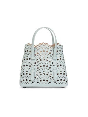 Mini Mina Perforated Leather Tote | Saks Fifth Avenue OFF 5TH