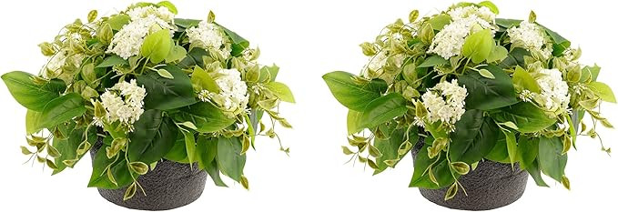 Haute Decor Hydrangea Urn Filler with Adjustable Height (Set of 2) - Maintenance-Free Artificial ... | Amazon (US)