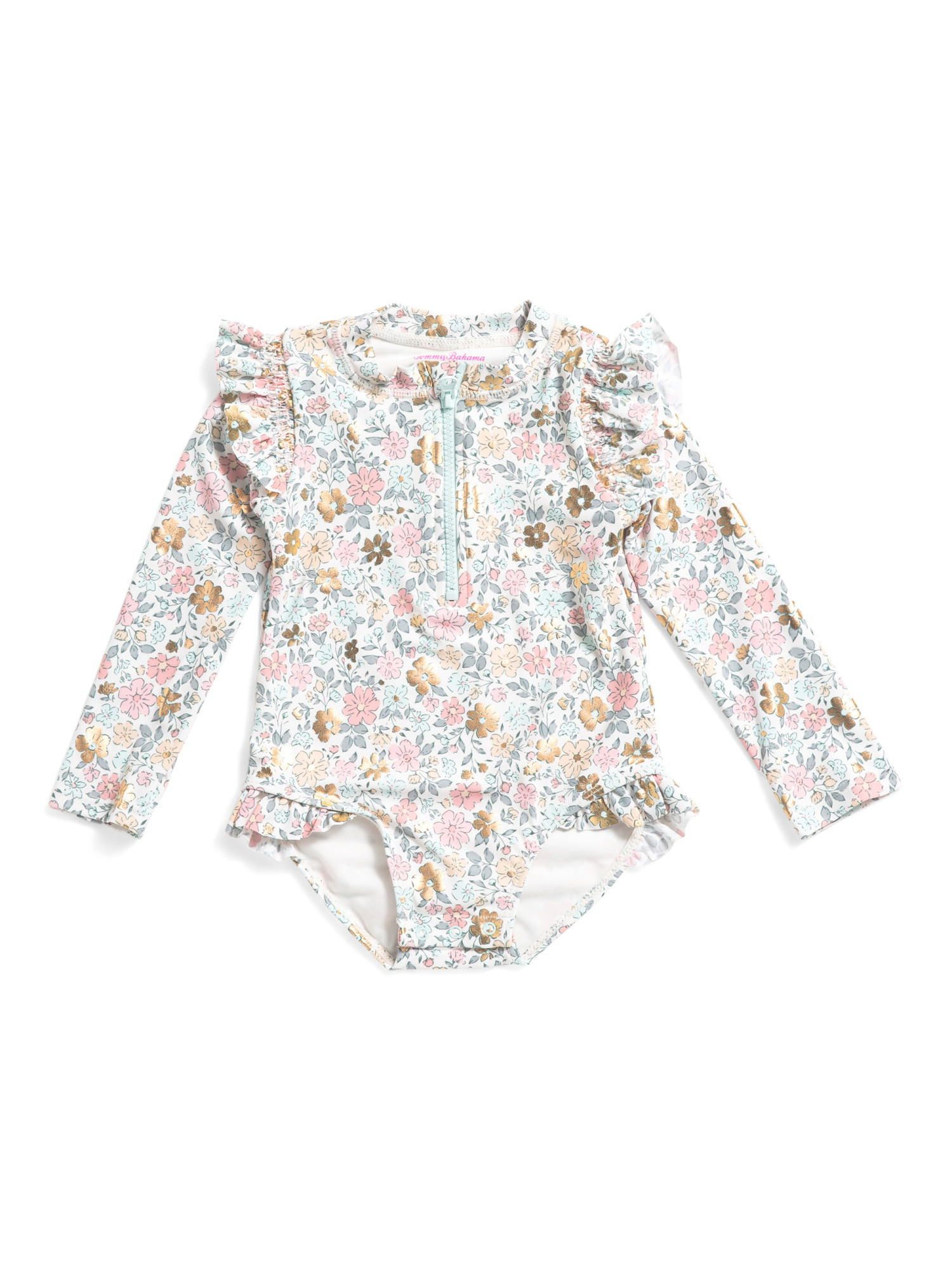 Toddler Girls Floral Ruffled Paddle Suit | Girls' Swimsuits | Marshalls | Marshalls