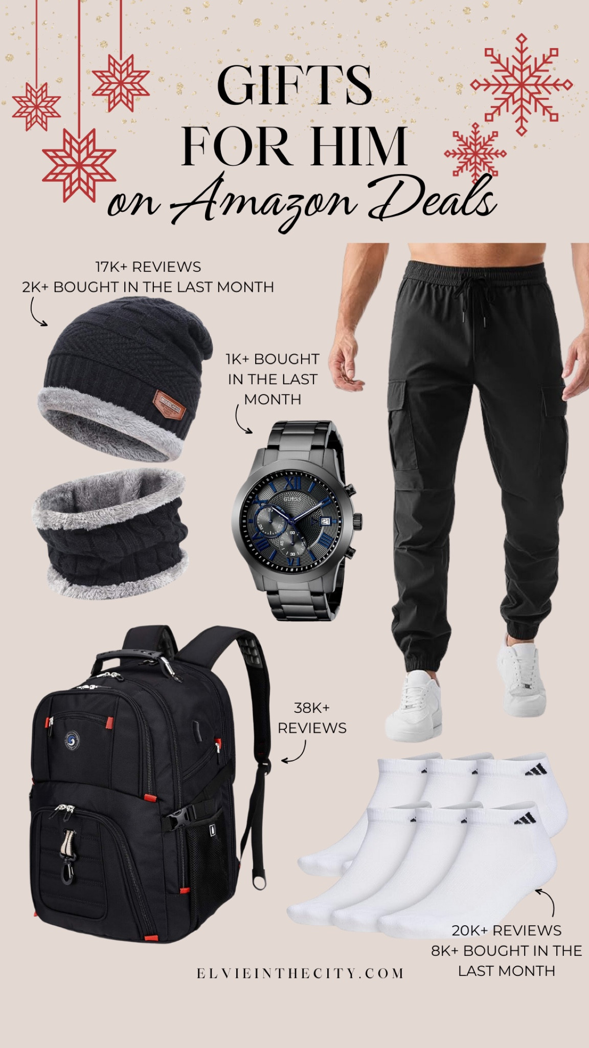 These gifts for him are all on deal on Amazon. Picks include a beanie and neck warmer set, a stainless steel watch, joggers, a backpack, and a set of athletic socks.

Gifts for him, gifts for dad, gifts for grandpa, gift guide, deal of the day, amazon deal

#LTKFindsUnder50 #LTKGiftGuide #LTKMens
