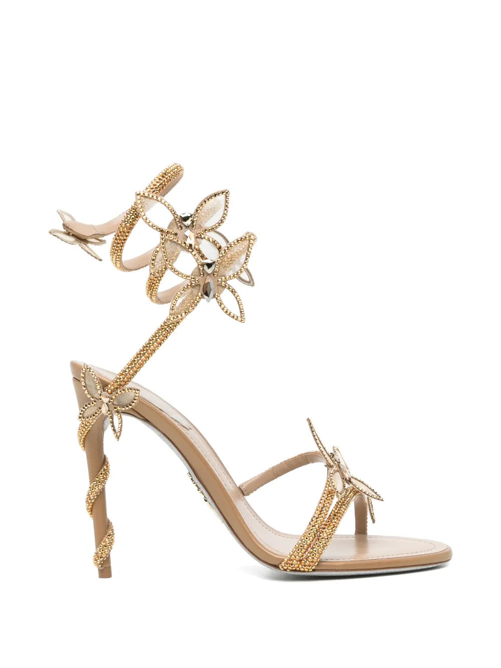 René Caovilla 105mm Margot sandals - Gold | Farfetch Global