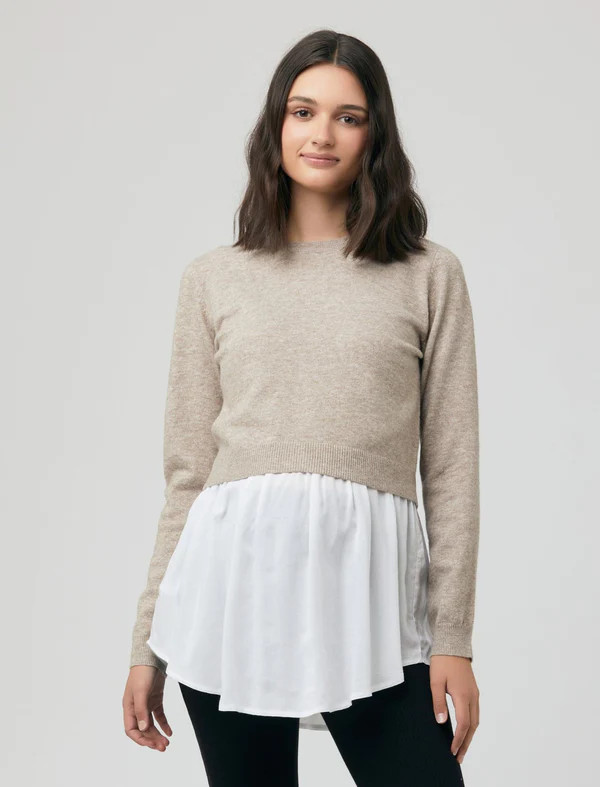 Ripe Sandy Two-Piece Nursing Sweater Set | A Pea In The Pod