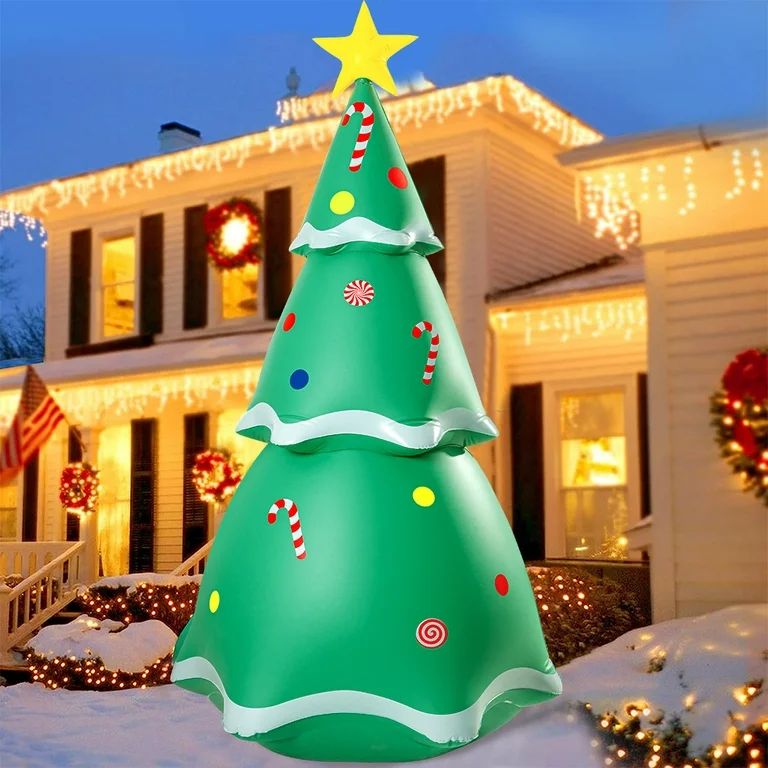 7 FT Inflatable Christmas Tree, Christmas Inflatables Outdoor Decorations, Blow Up Inflatable Chr... | Walmart (US)