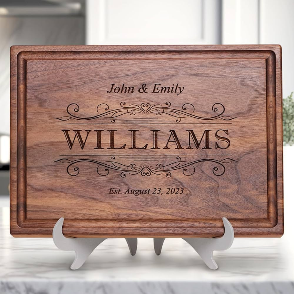 Straga Personalized Cutting Boards | Handmade Wood Engraved Charcuterie | Custom Wedding, Anniver... | Amazon (CA)