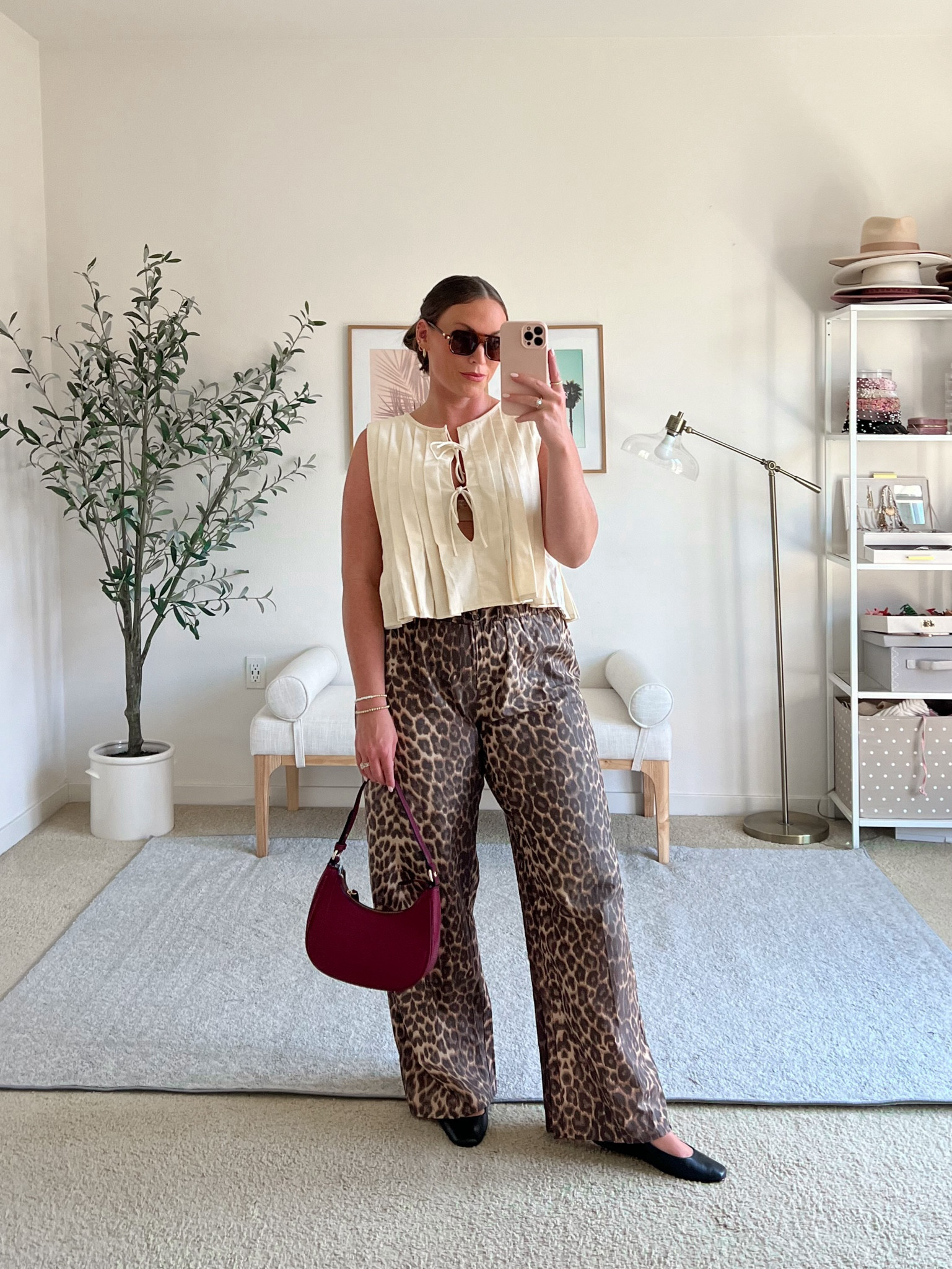 Loving these leopard pants!
Top size medium, Amazon find!
Pants I sized up to a large- these run small 

#LTKFindsUnder100 #LTKMidsize #LTKSeasonal