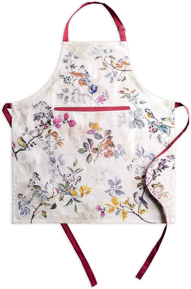 Maison d' Hermine Apron 100% Cotton 1 Piece Adjustable Neck Strap Clothapron with Center Pocket f... | Amazon (US)