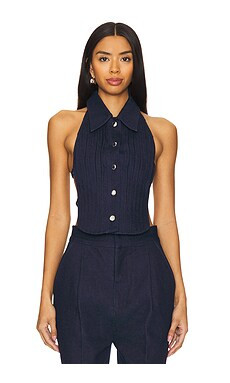 retrofete Noa Denim Top in Rinse from Revolve.com | Revolve Clothing (Global)