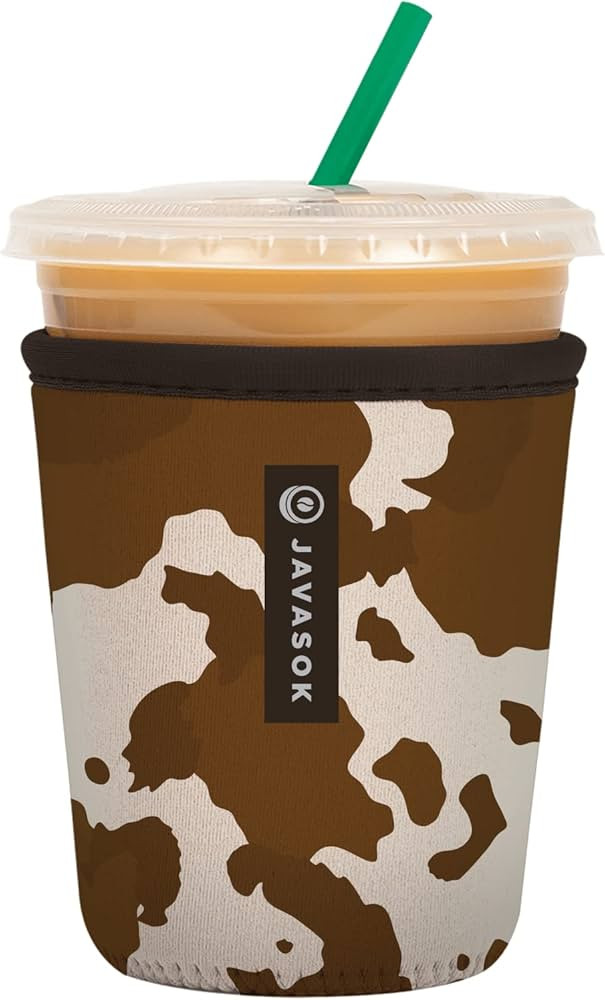 Sok It Java Sok Iced Coffee & Cold Soda Insulated Neoprene Cup Sleeve (Cowgirl, Small: 16-20oz) | Amazon (US)