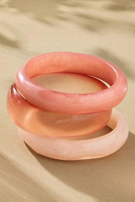 Round Bangle Bracelets, Set of 3 | Anthropologie (US)