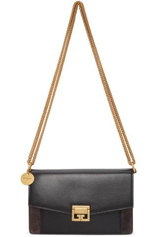 Black & Grey Suede GV3 Wallet Bag | SSENSE
