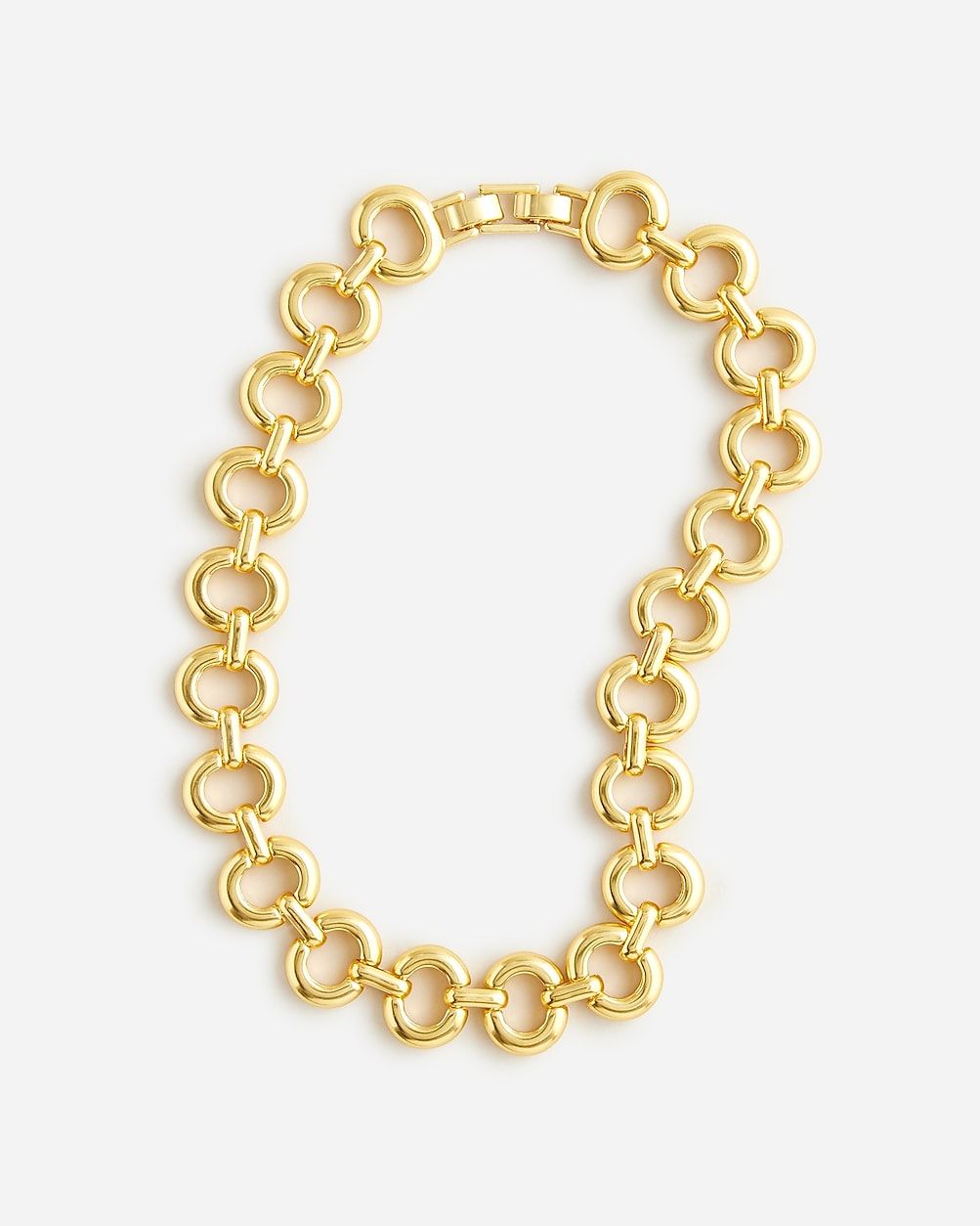 Metallic oval-link necklace | J.Crew US