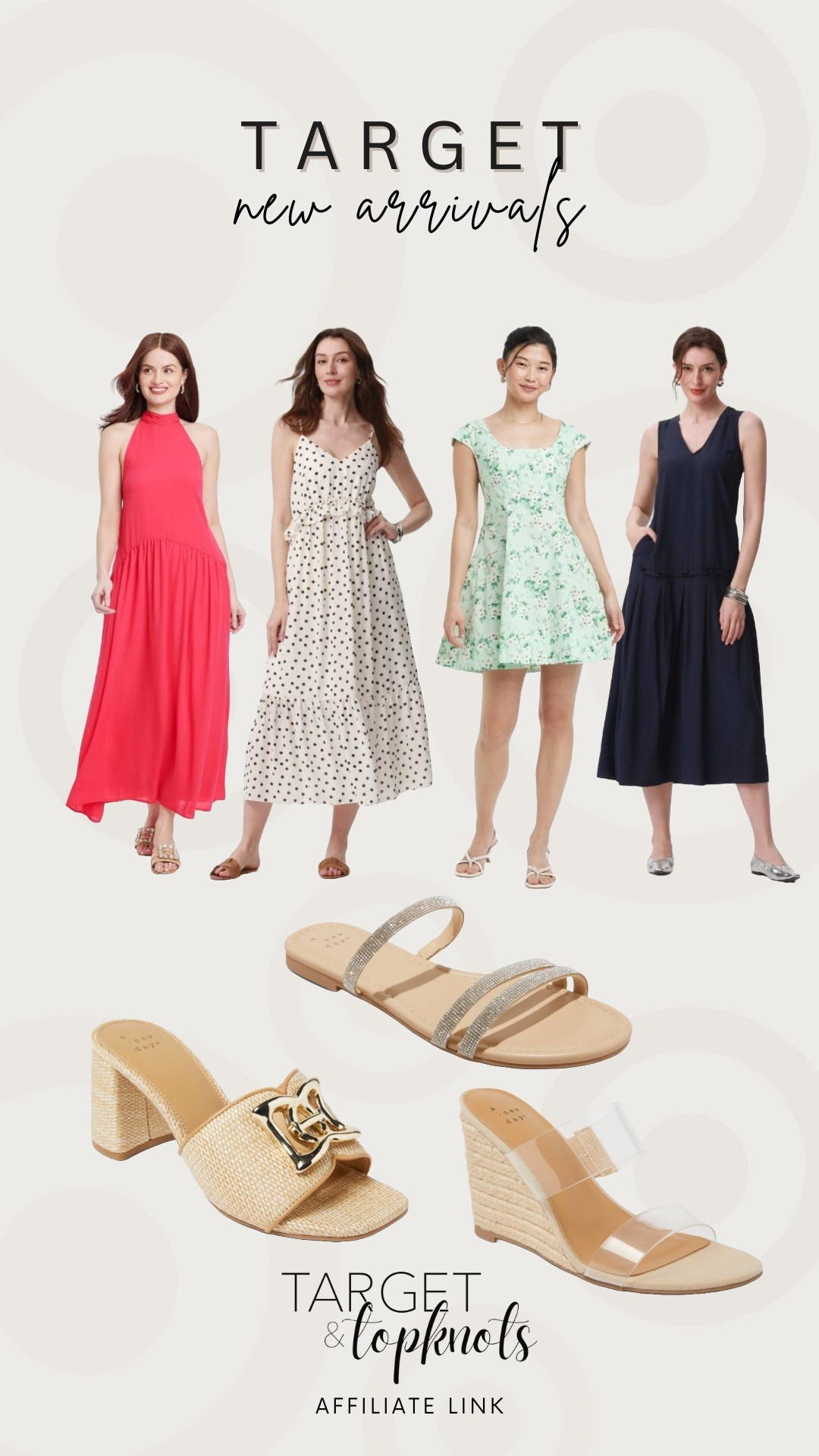 New arrivals at Target 🎯🤩 loving the new sandals and so many cute dresses! 

#LTKFindsUnder50 #LTKMidsize #LTKStyleTip