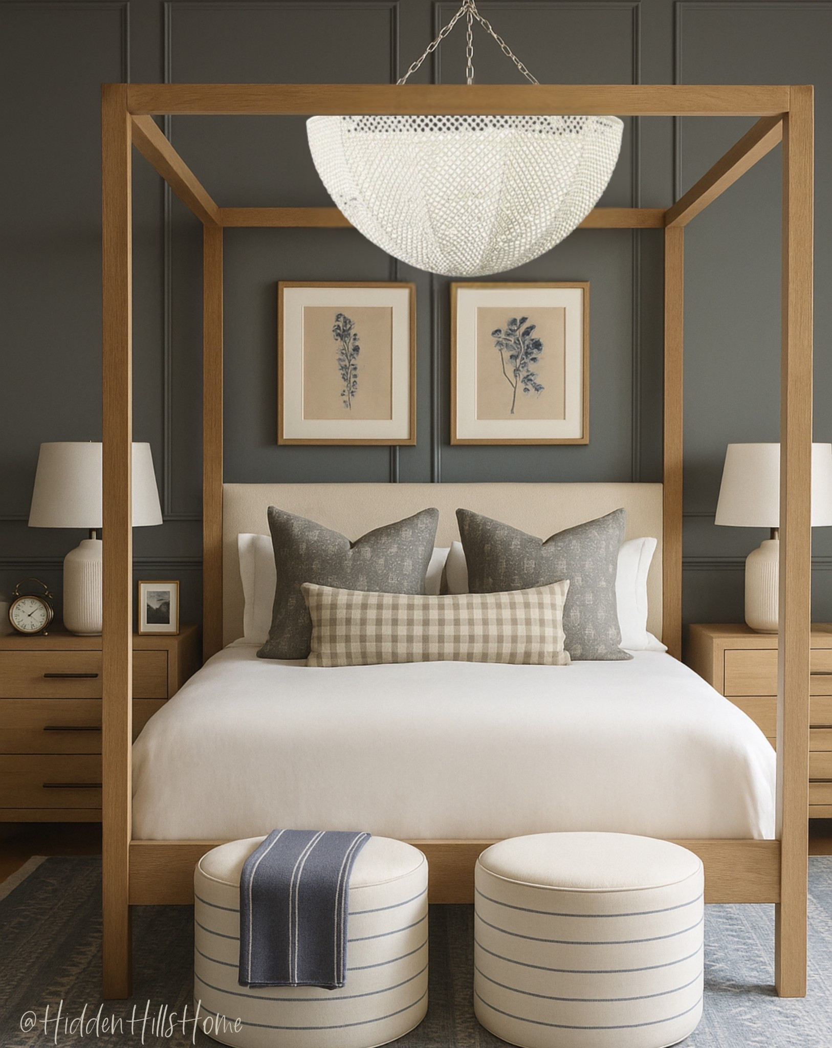 Bedroom decor ideas, master bedroom design, bedroom mood board, canopy bed, bedroom inspiration #bedroom
Wall color is SW Network Gray#LTKCyberWeek 



#LTKSeasonal #LTKHome #LTKSaleAlert