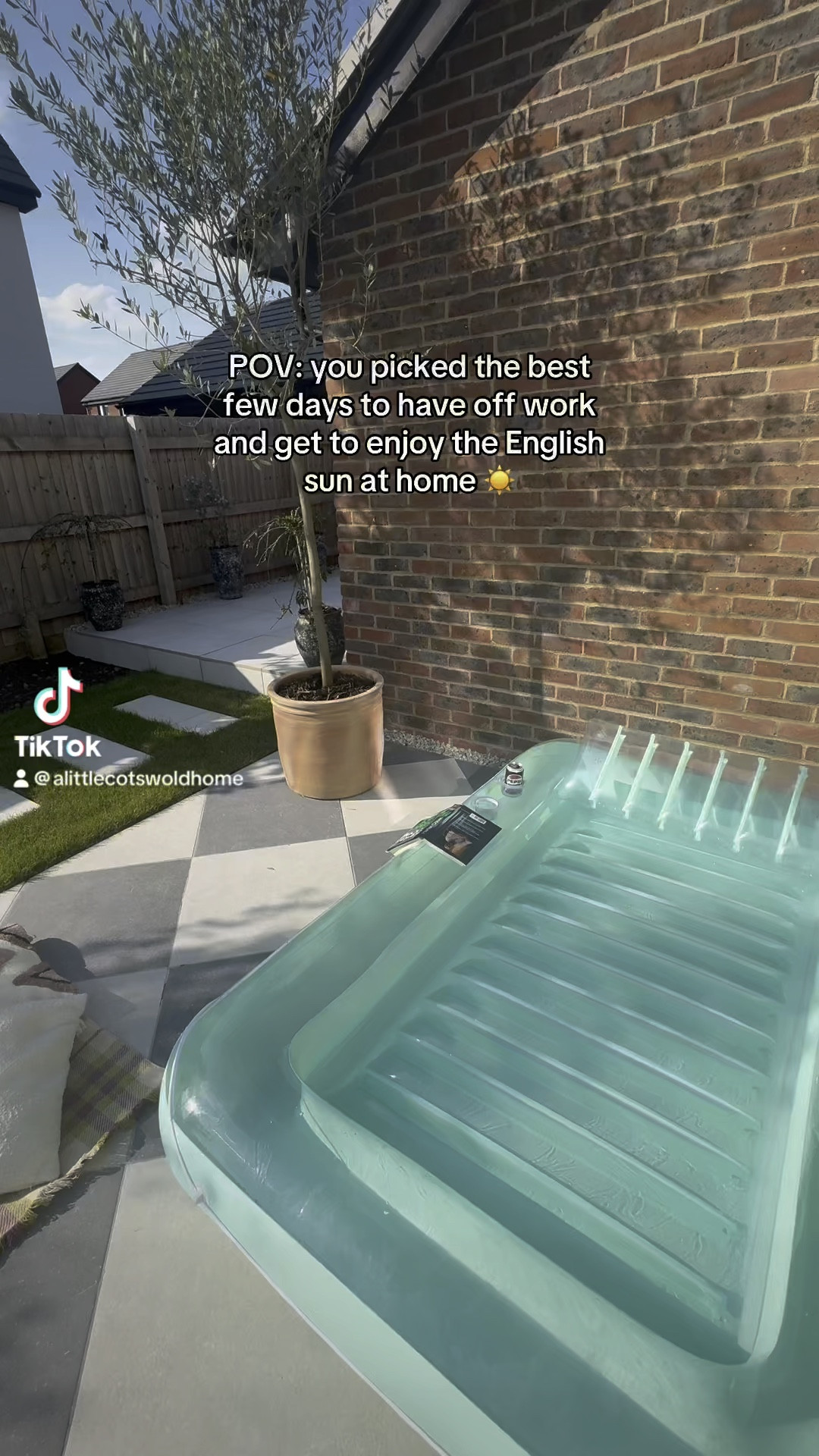 Holidaying at home with the best adult tanning pool - best £40 I’ve spent ☀️

#LTKhome #LTKsummer #LTKuk