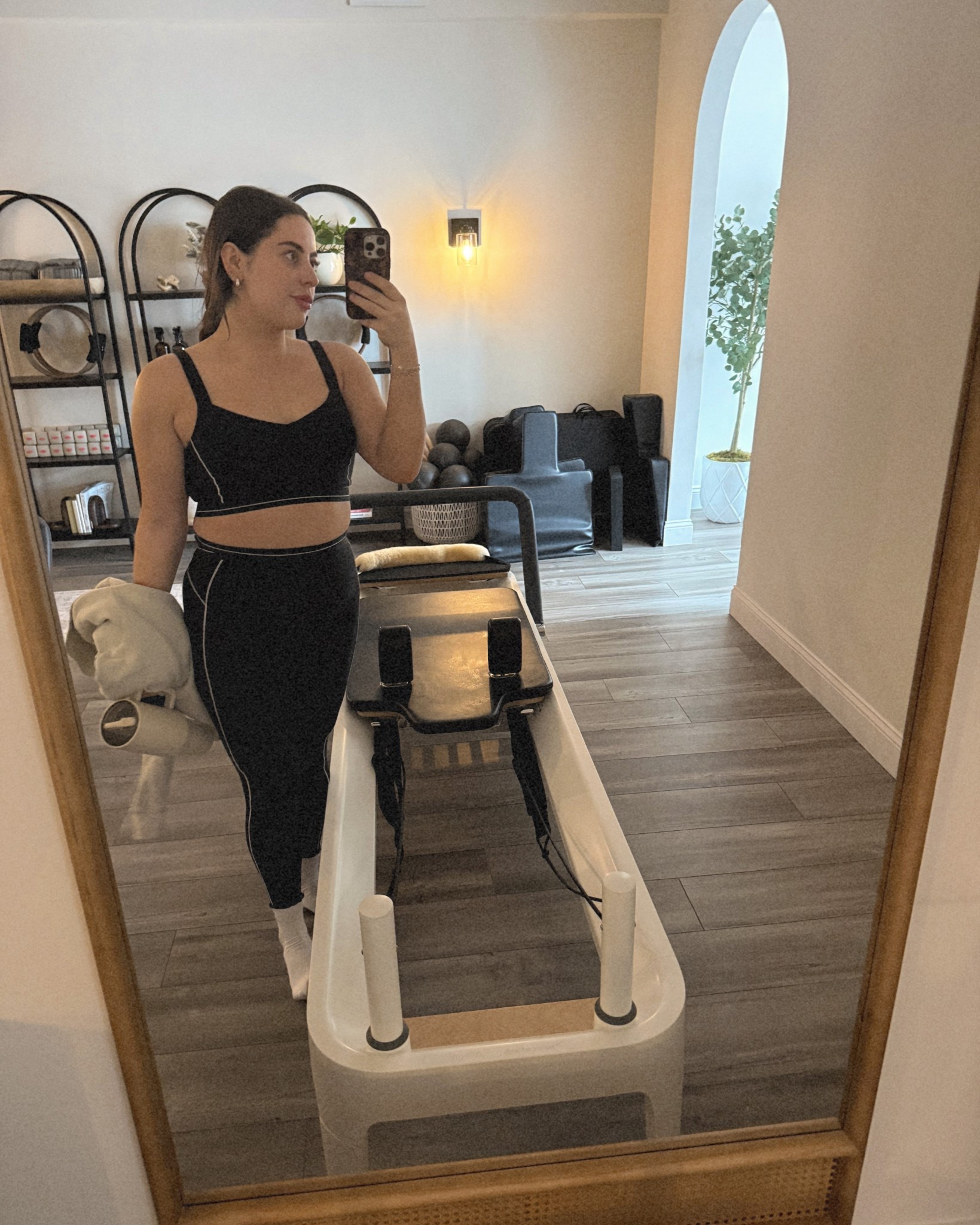Current Pilates uniform 🖤
Flattering, comfy, and perfect for low-impact days. On sale in app, 20% off! Linked here 🤍

#LTKmomlife #LTKfitnessgoals #LTKActive