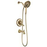 Delta Faucet Linden 17 Series Dual-Function Tub and Shower Trim Kit, Shower Faucet with 4-Spray I... | Amazon (US)