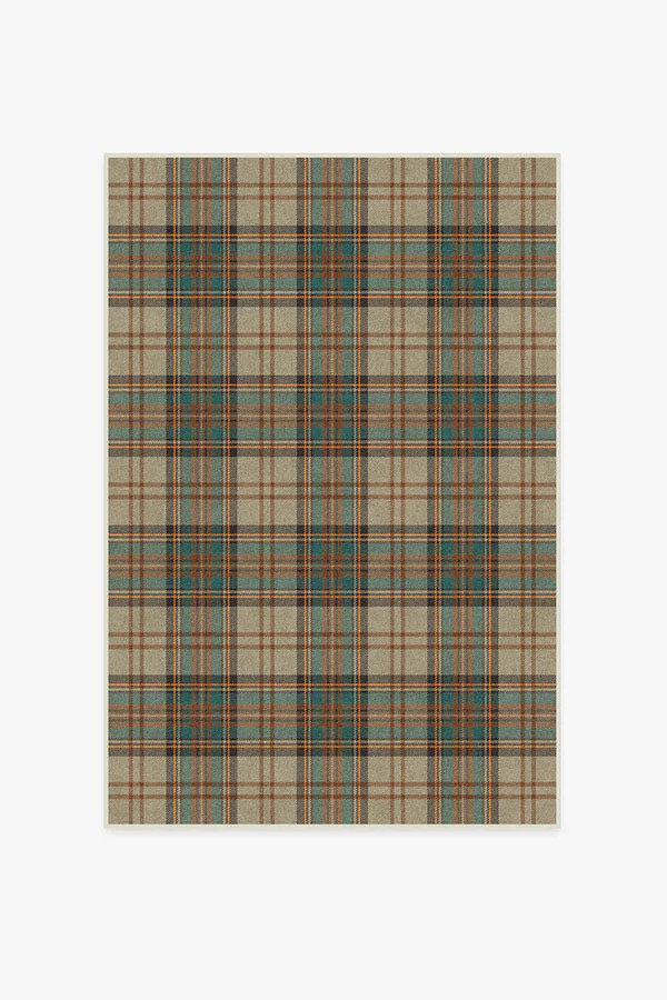 Dress Stewart Tartan Khaki Rug | Ruggable US | Ruggable