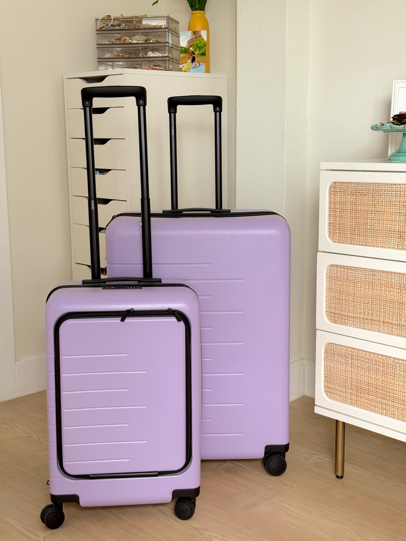 pack with me for the British Virgin Islands with my new limited edition @onequicne luggage 💜✈️ #quincepartner
@quince 


#LTKTravel