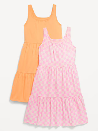 Sleeveless Tiered Swing Dress 2-Pack for Girls | Old Navy (US)