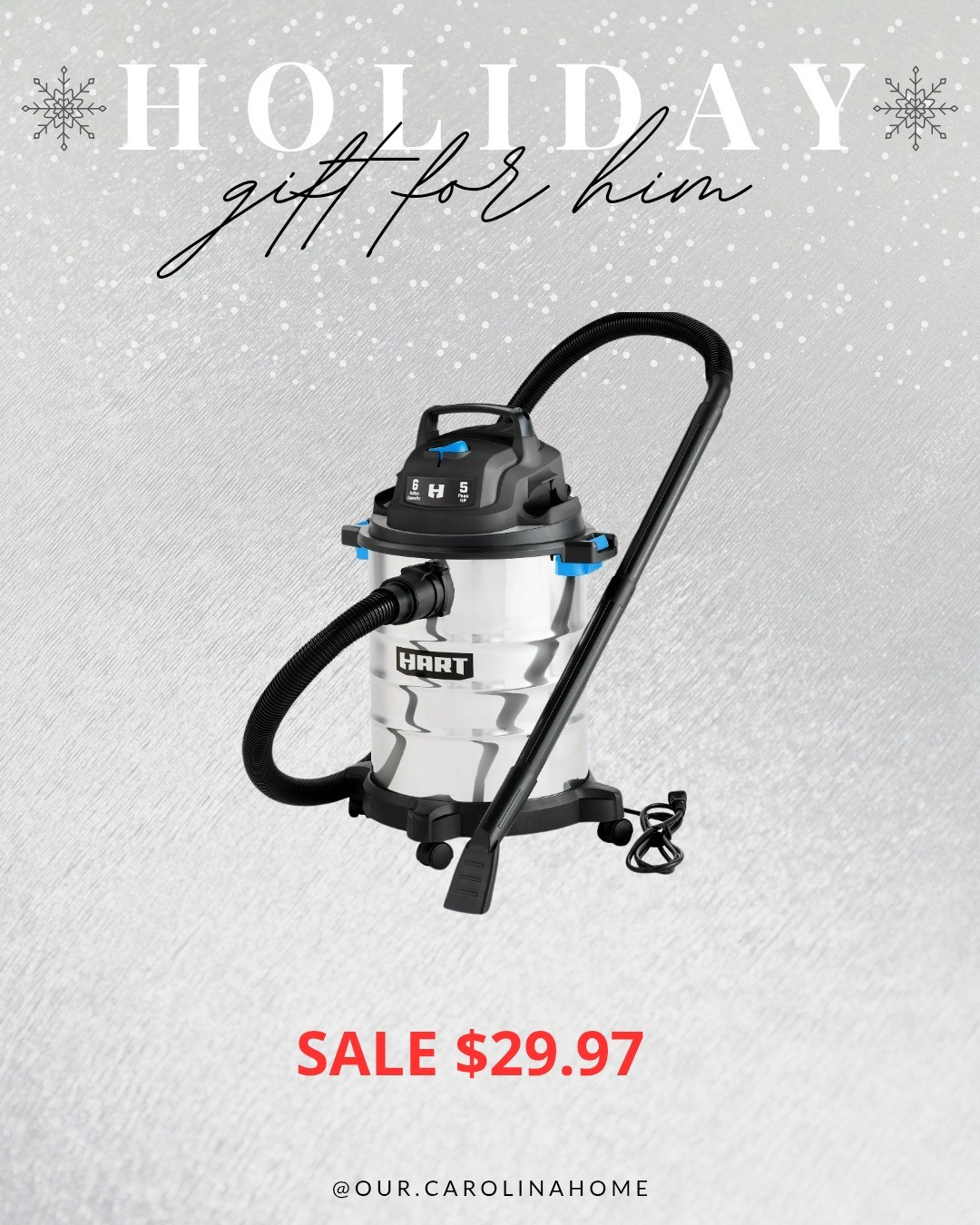 Holiday gift idea for him, SALE. Wet/dry vacuum with car detailing kit. Gifts under $50

#LTKGiftGuide #LTKHoliday #LTKSaleAlert