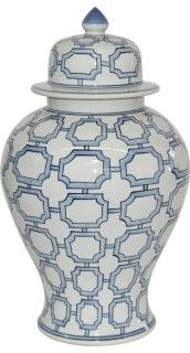 Temple Jar Octagonal Window Bowl Colors May Vary White Blue Varying | Houzz (App)