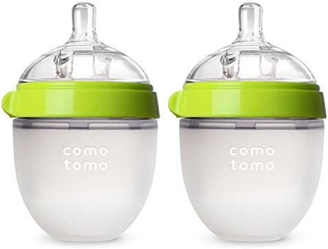 Comotomo Baby Bottle, Green, 5 Ounce (2 Count) | Amazon (US)
