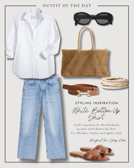 Styling Inspiration- White Button-Up Shirt

Outfit inspiration for the effortlessly versatile white Button-Up Shirt. 

For effortless, timeless and ageless style.

White Button-Up shirt and Jeans Outfit of the day.

#LTKStyleTip #LTKItBag #LTKOver40