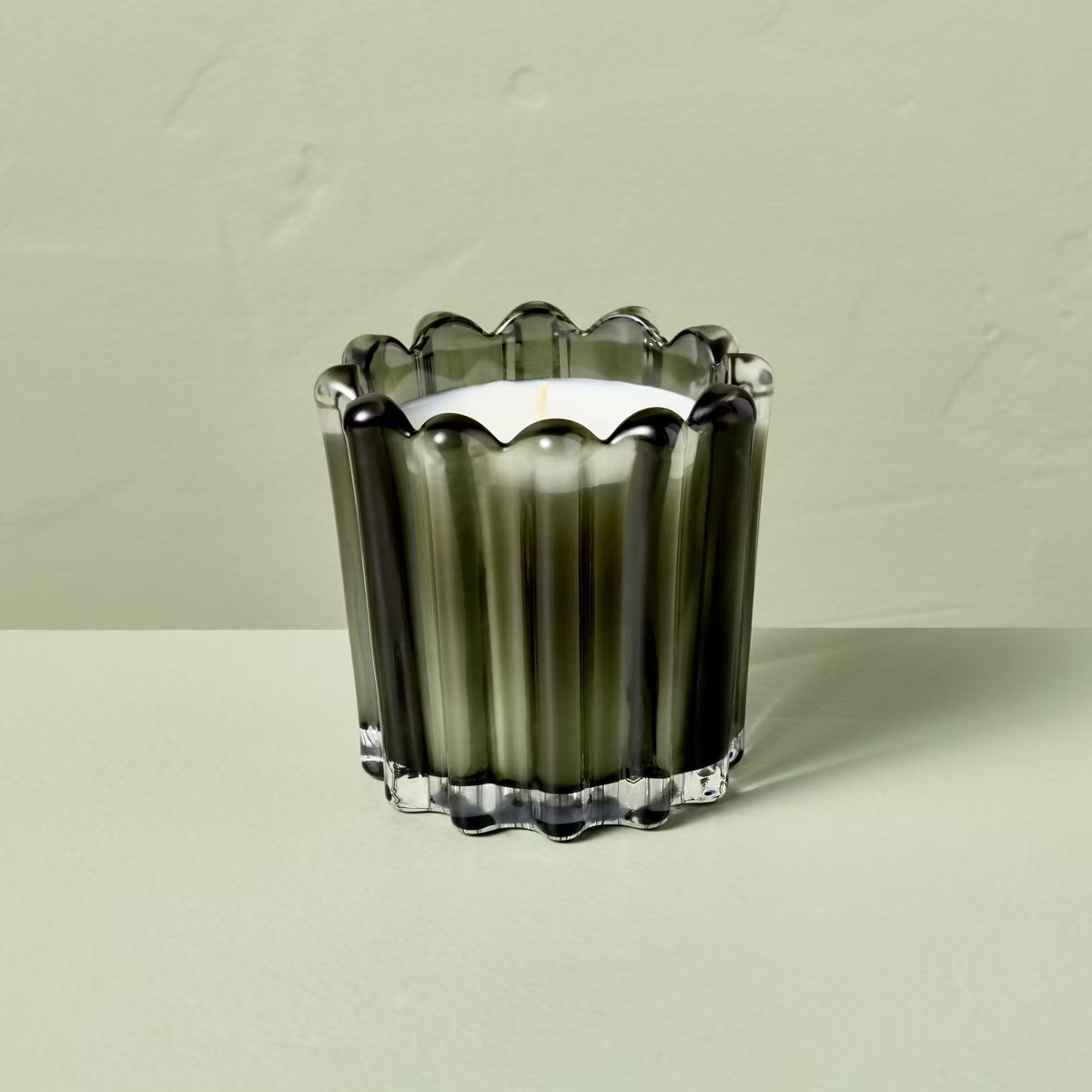 Seasonal Ribbed Glass Jar Candle 7oz - Hearth & Hand™ with Magnolia | Target