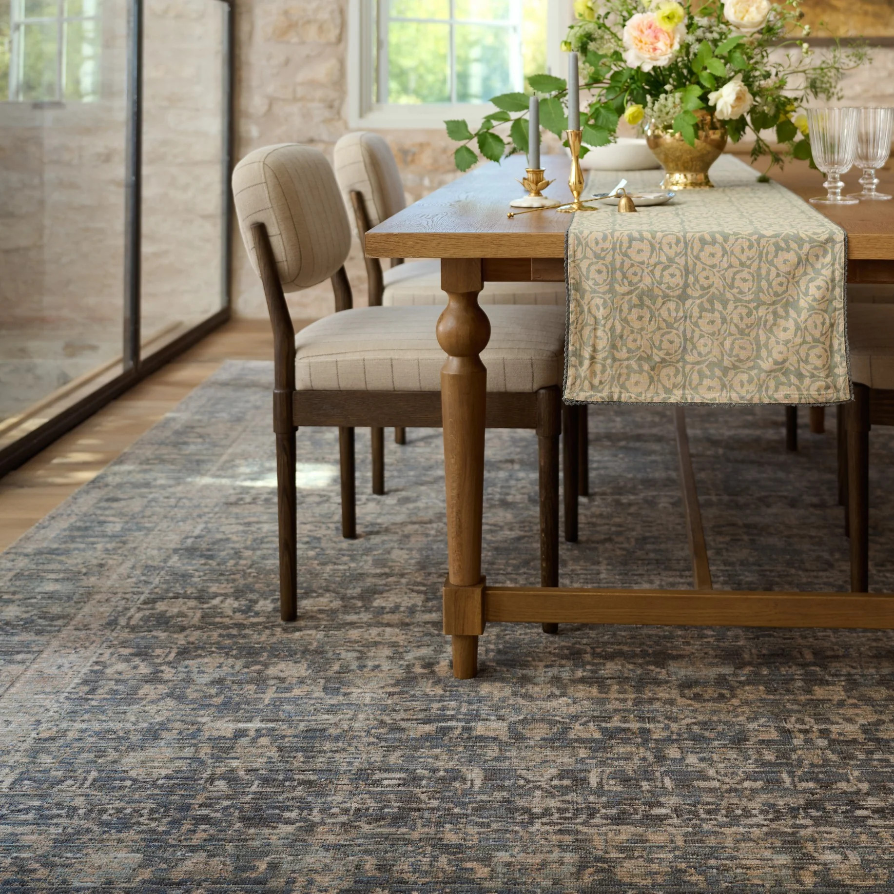 Hillcrest Indigo Sand Rug | Magnolia