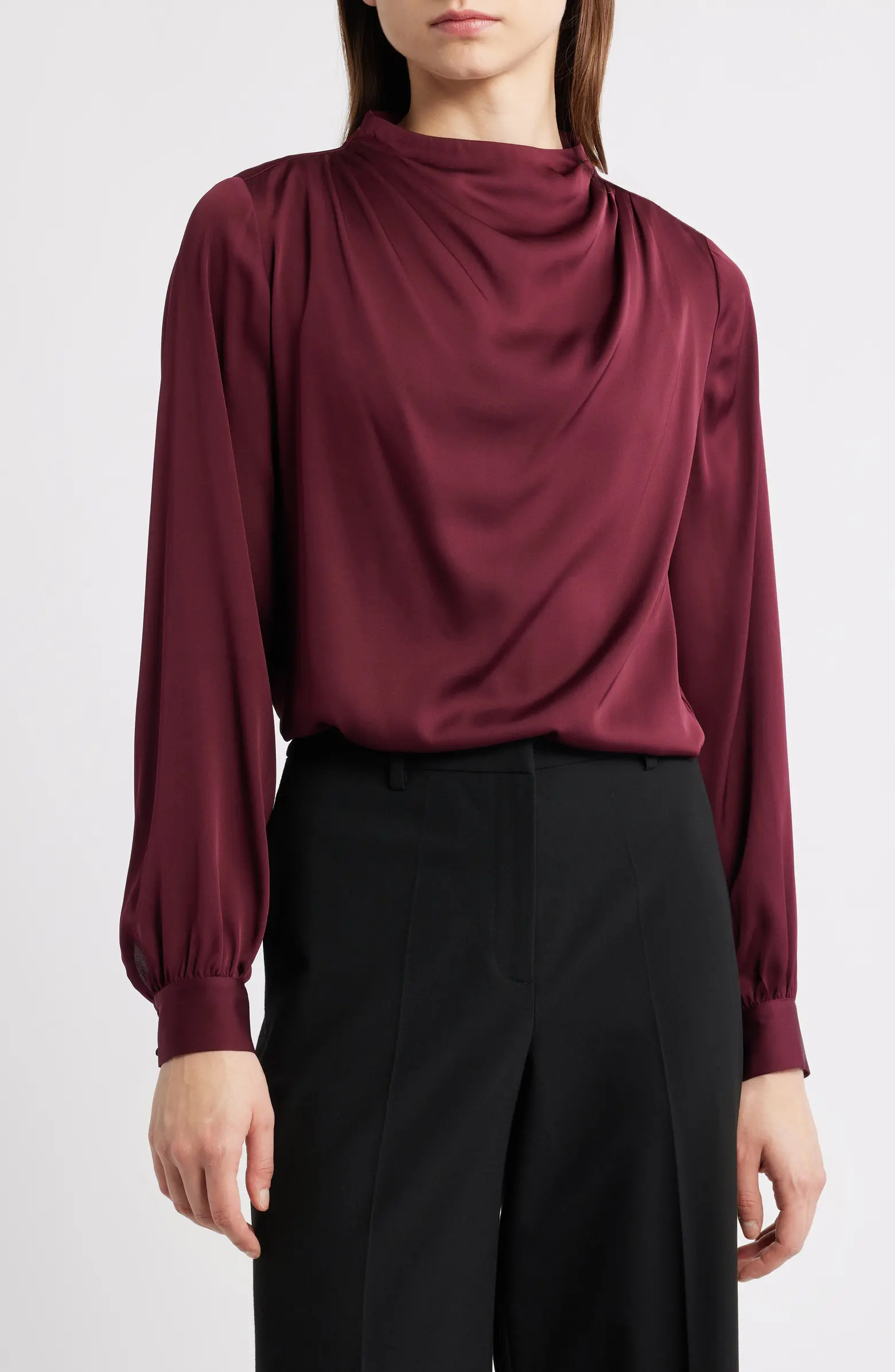 The Ember Stretch Silk Top | Nordstrom