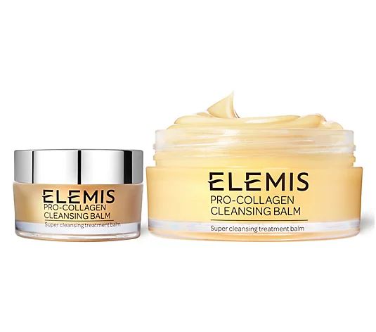 ELEMIS Pro-Collagen Cleansing Balm Home & Away Duo | QVC