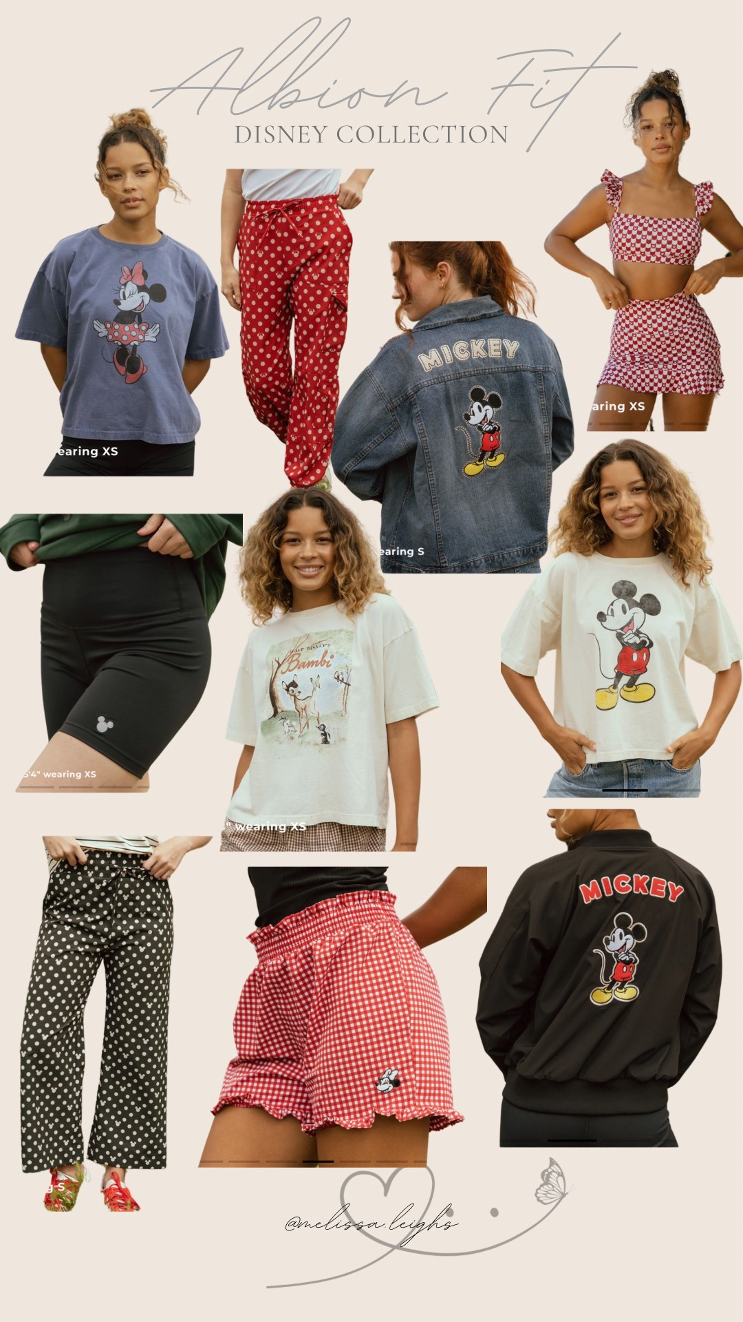 Albion fit x Disney collab - oversized boxy tees, joggers, boxer shorts with ruffles, bomber jacket, wide leg pants, denim jacket, swimsuit, biker shorts, Bambi, Mickey Mouse, Minnie Mouse 

Midsize, midsize outfit, size 10, ootd, Outfit inspo, Mickey and friends finds, Disney parks Outfit, Disney bound,  under $50 outfit, affordable outfit, casual outfit, Disney collab , athleisure , Disney outfit, Mickey ears, minimal Disney style, #ltkdisney, Disney ears, Disney aesthetic, theme park outfit, Disney parks outfit ideas, comfy Disney outfit, small business finds, family owned business, investment swimwear, Disney resort day outfits 

#LTKTravel #LTKMidsize #LTKSeasonal