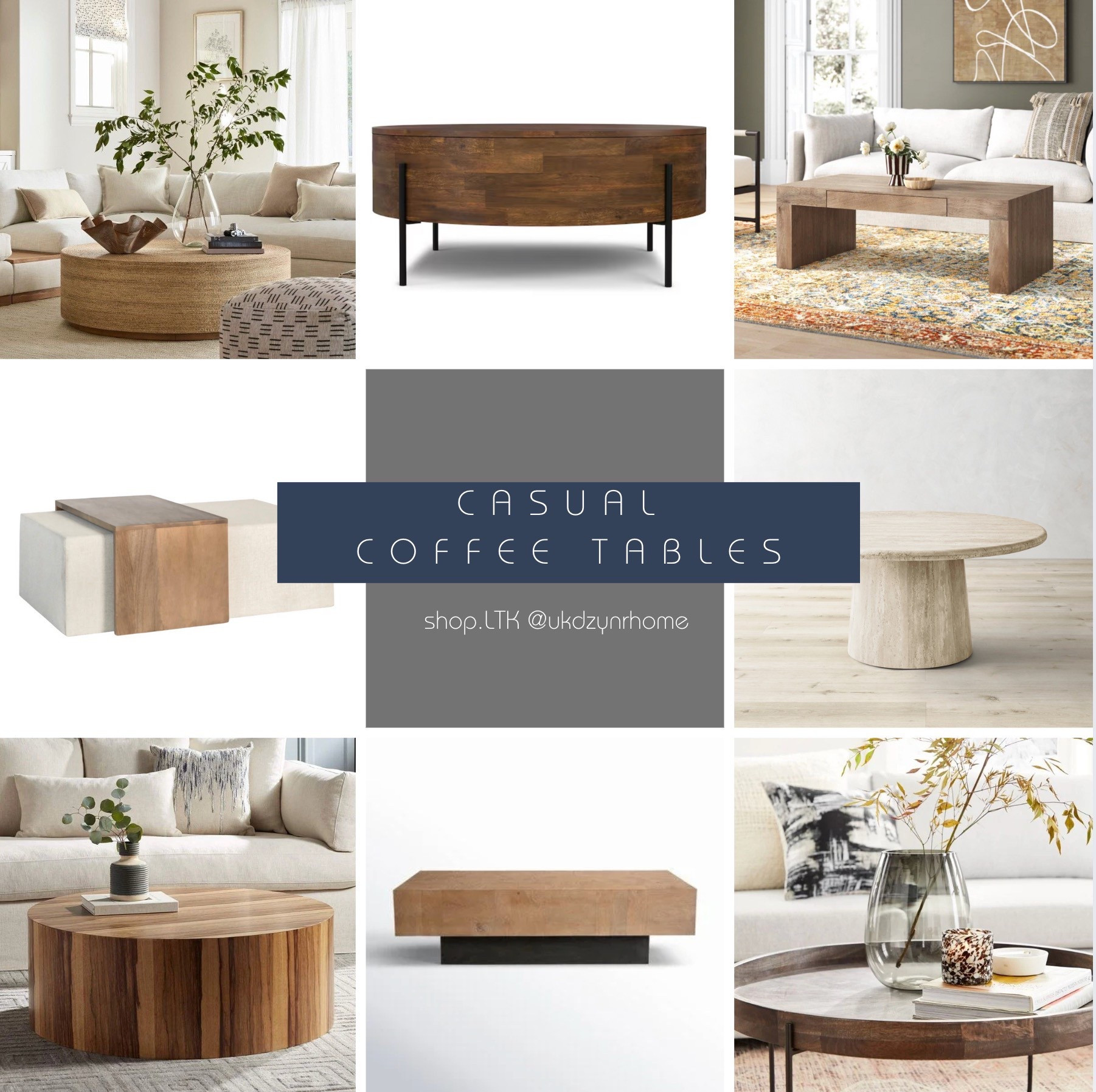 Casual Style Coffee Tables | Living Room | Living Room Furniture 

#LTKHome