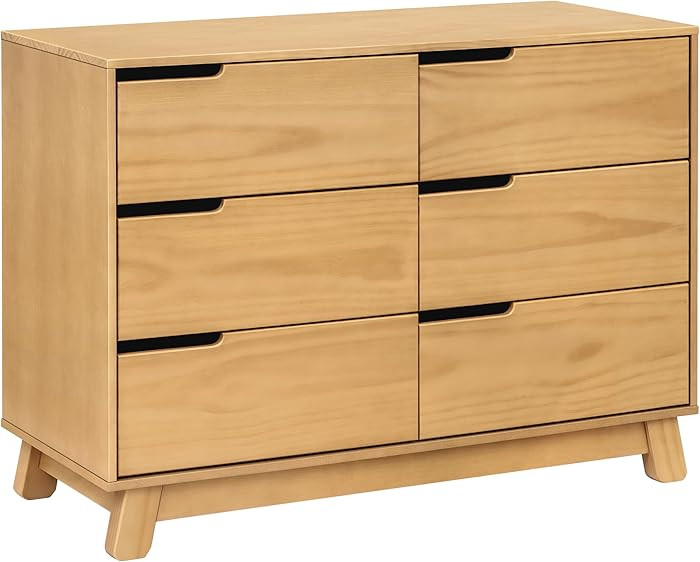 Babyletto Hudson 6-Drawer Assembled Double Dresser with Over 9-inch Drawer Extension in Honey, Gr... | Amazon (US)