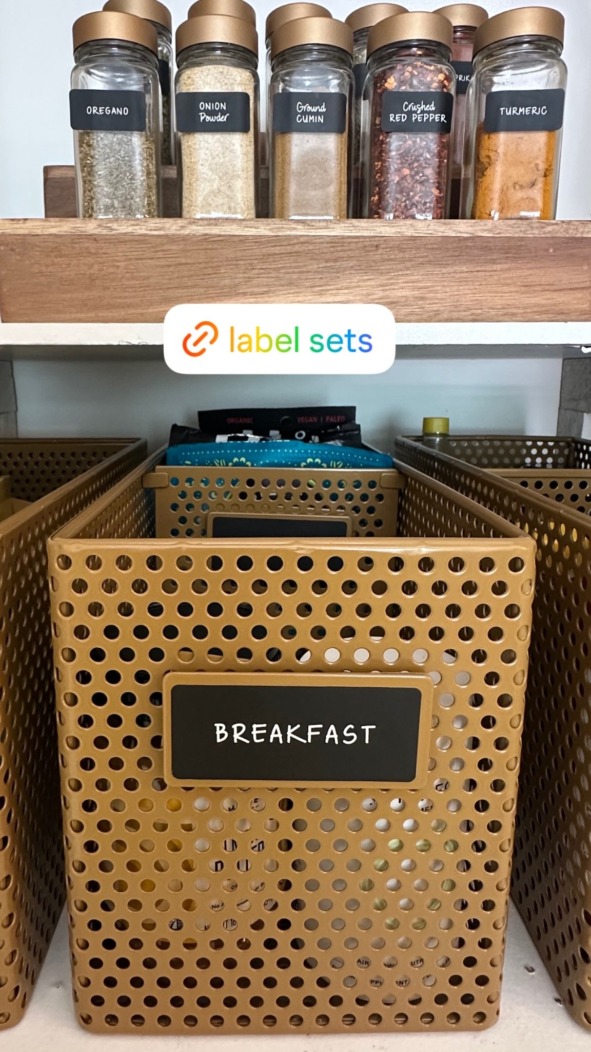 A close up of the details on these @NEAT Method perforated baskets - the magnetic label sets are perfect for giving everything a place

#LTKHome #LTKSaleAlert #LTKdayinmylife