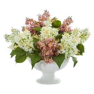 14" Lilac Arrangement in White Vase | Michaels Stores