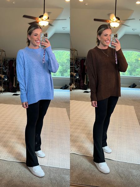 The sweater if your dreams! Feels like cashmere without the $$$ so soft and stretchy. The blue is 🤩 TTS - M for a comfy + slightly oversized fit 

@aerie #aerie #aeriereal #aeriepartner

#LTKsalealert #LTKSeasonal #LTKfindsunder50