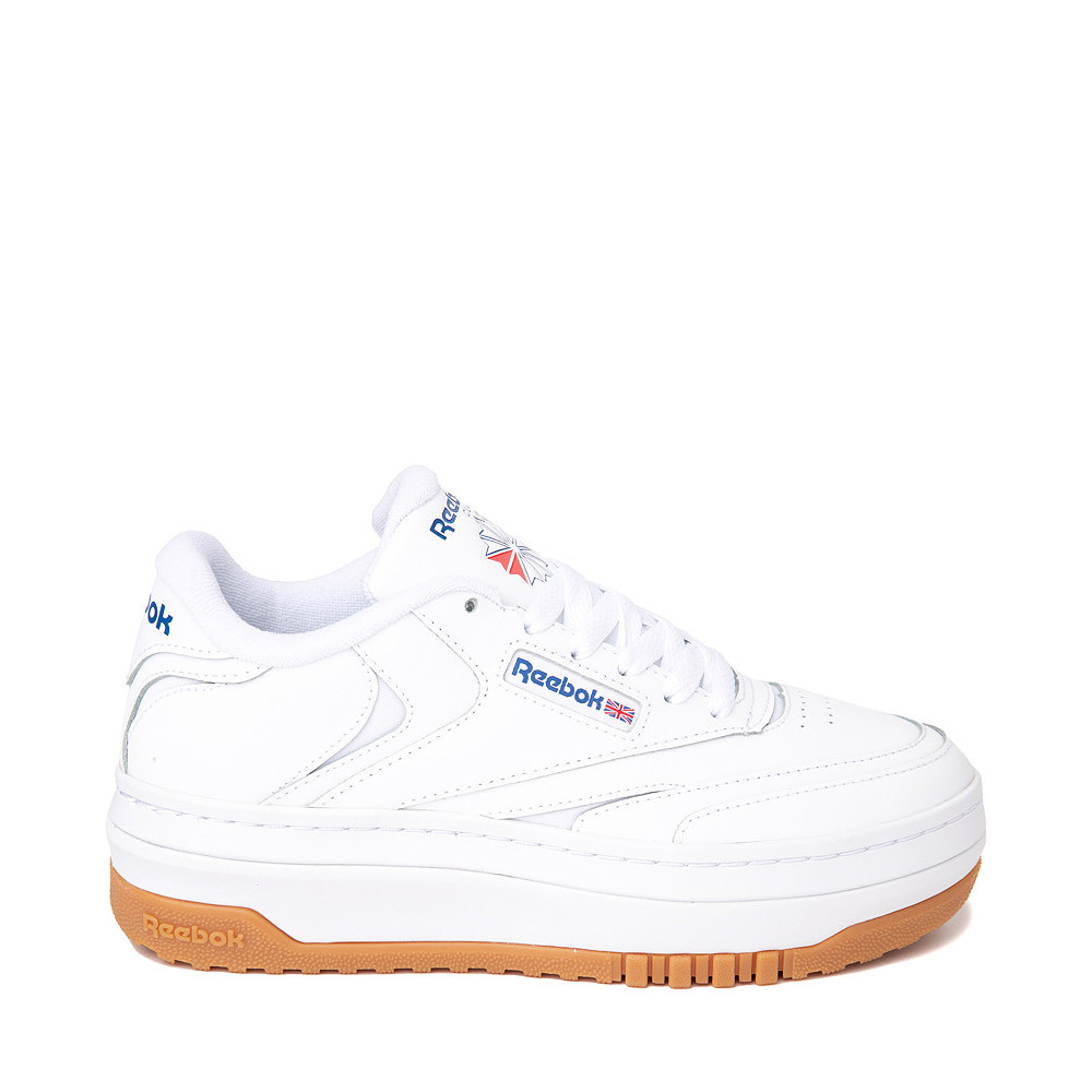 Womens Reebok Club C Extra Athletic Shoe - White / Gum | Journeys