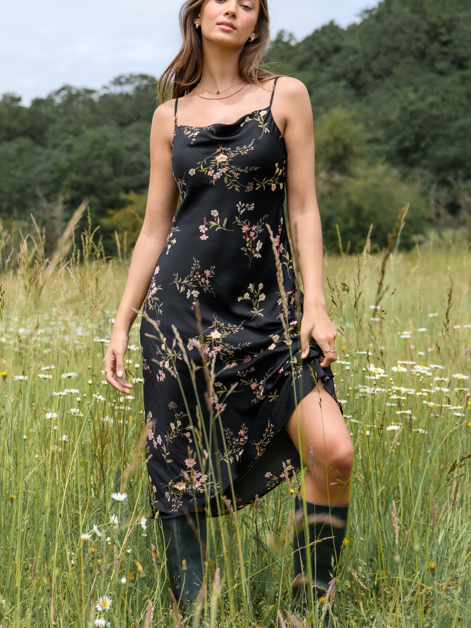 Quinn Floral Midi Dress | Altar'd State
