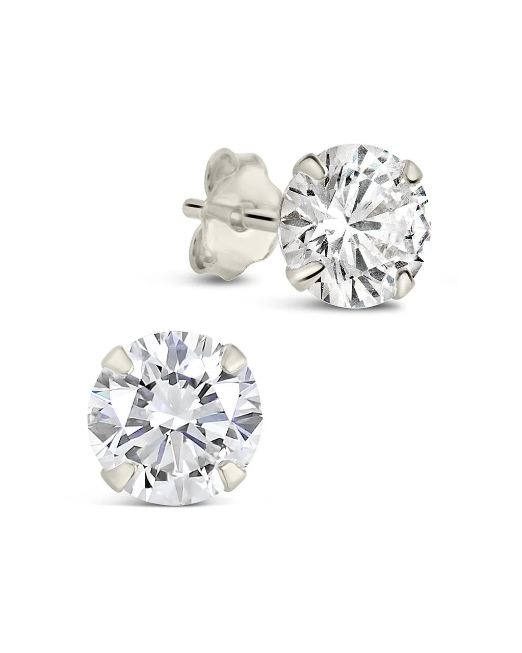 Sterling Silver 6mm CZ Stud Earrings | Classic Everyday Sparkle | Sterling Forever